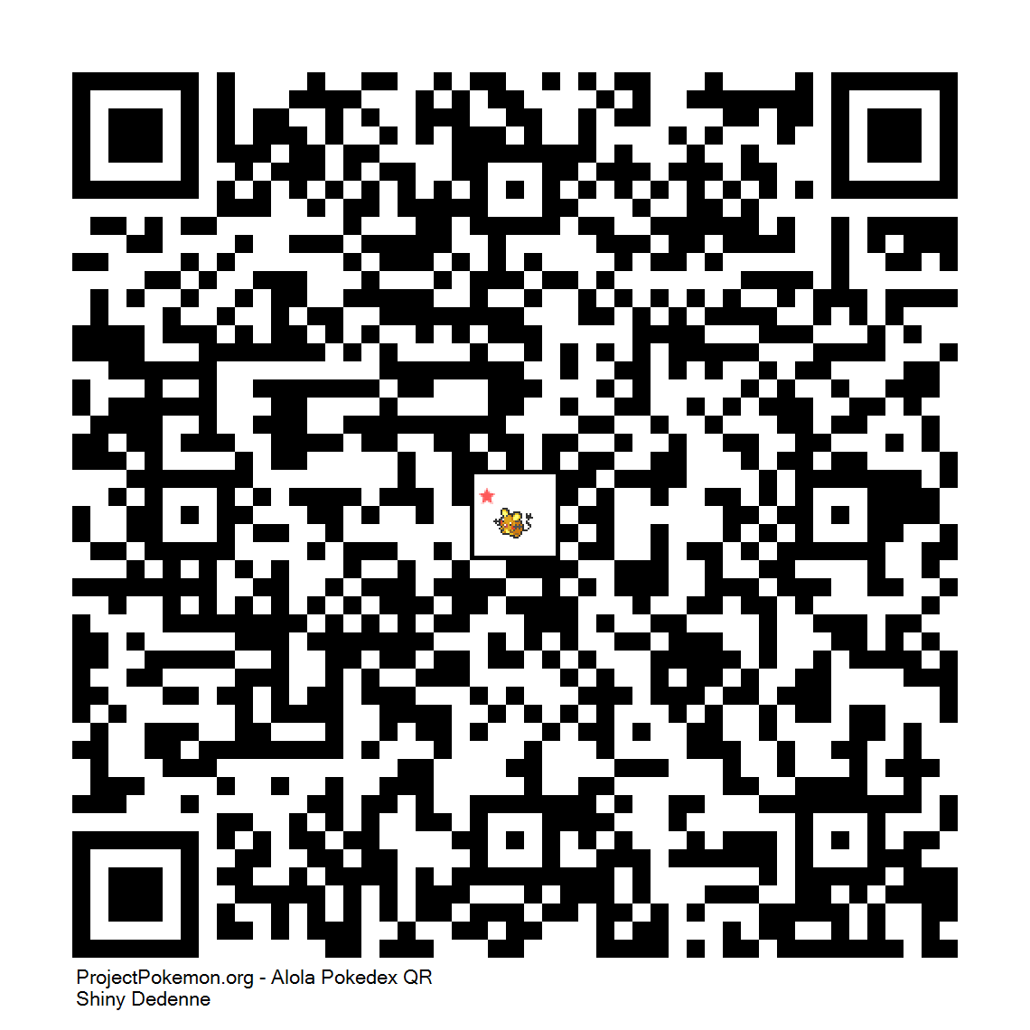 Cdigo QR de Dedenne variocolor